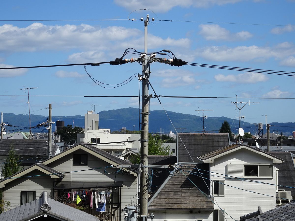 la vue sur Kyoto et Hiei-zan au fond à gauche